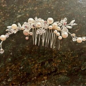 Pearl and Crystal Hair Accessory